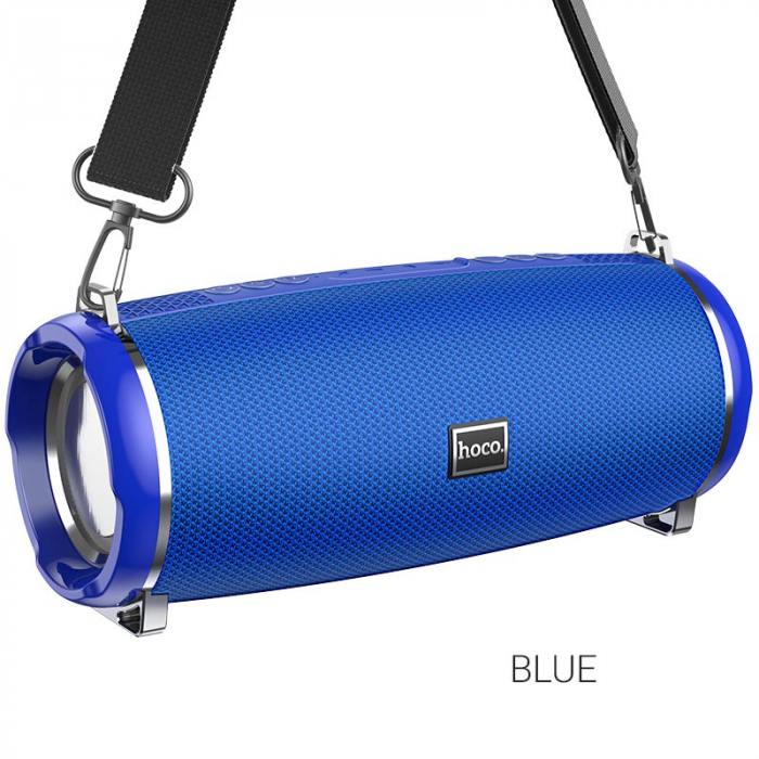 Портативная колонка bluetooth hoco hc2 xpress sports bt speaker rgb, синий (мятая упаковка)